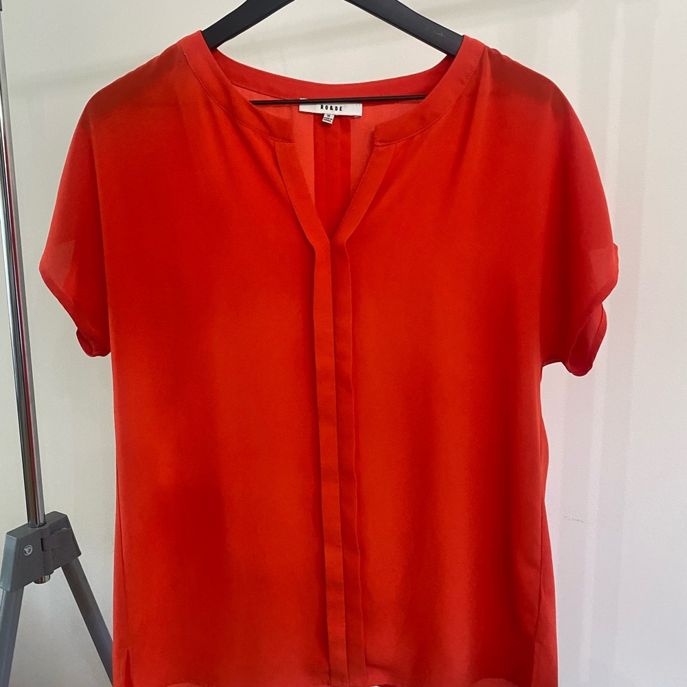 Blouse- orange/red